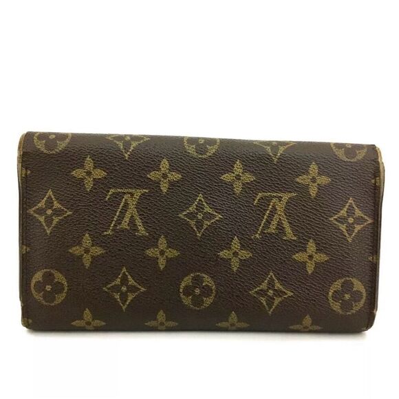 Louis Vuitton Monogram Sarah Long Bifold Wallet Brown Unisex - Picture 4 of 8